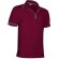 Polo de manga corta unisex de golf 220 gr Valento burdeos
