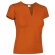 Camiseta de mujer ajustada 190 gr Valento naranja