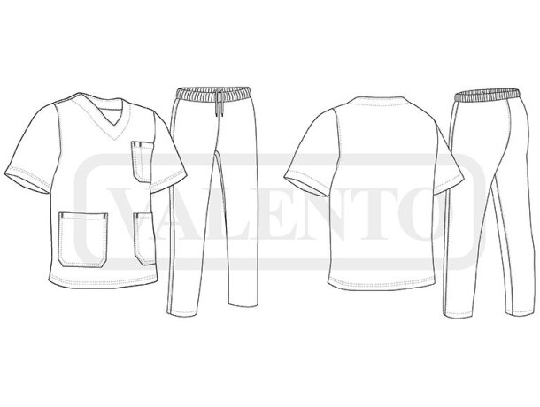 Conjunto sanitario Leiden de microfibra aterciopelada 145 g/m² detalle 1