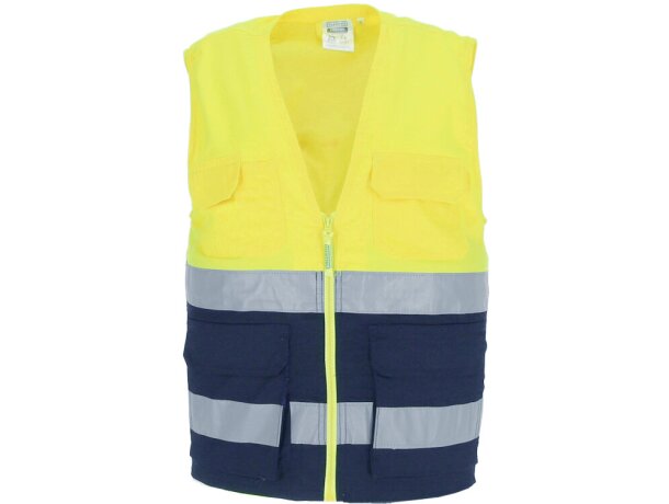 Chaleco alta visibilidad Lisburn con bandas reflectantes detalle 2