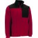 Chaqueta polar Typhoon con refuerzos softshell bicolor Rojo loto/negro