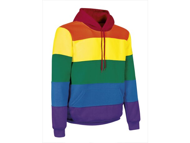 Sudadera Rainbow Valento con capucha y diseño arcoíris detalle 5