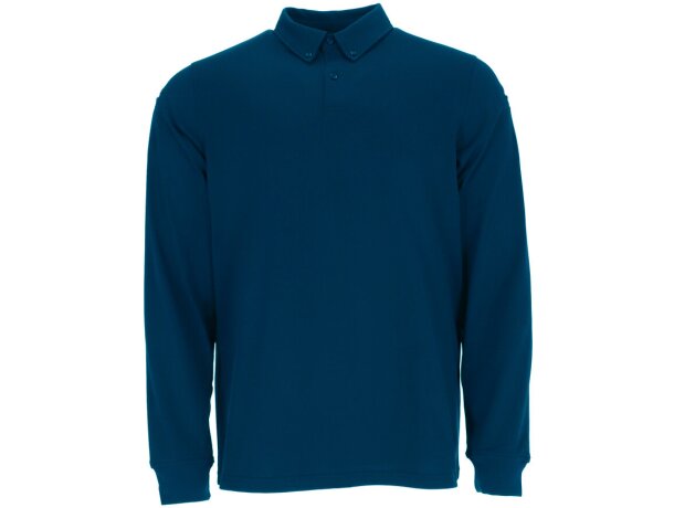 Polo manga larga para merchandising hombre poliéster 220 g/m2 Kritan detalle 2