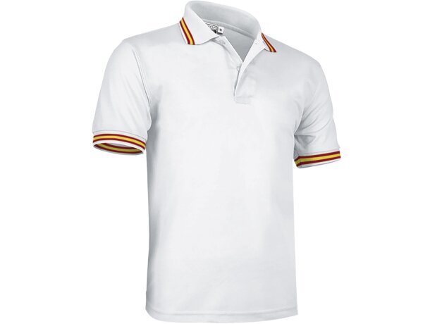 Polo Valento Combi piqué 220g cuello tricotosa tapeta botones detalle 5