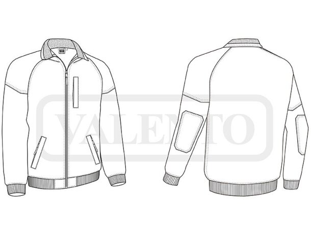 Chaqueta softshell Rough con refuerzos Rip-Stop impermeables detalle 1