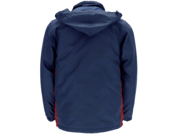 Parka Thunder impermeable bicolor con capucha y acolchado rombos detalle 4