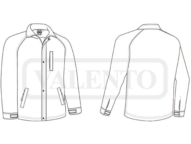 Chaqueta softshell Airforce tres capas cortavientosorporativa detalle 2