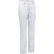 Pantalón multibolsillos resistente de mujer Valento blanco personalizada