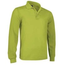 Polo clásico de manga larga Valento personalizado verde claro Polo clásico de manga larga Valento personalizado verde claro