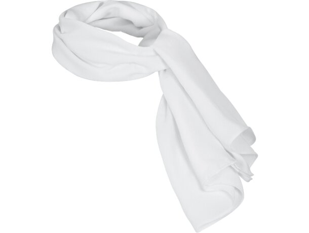 Pañuelo fular Carla personalizado en poliéster crepe suave detalle 1