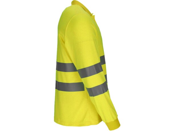 Polo alta visibilidad manga larga Buckland con bandas reflectantes detalle 5