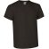 Camisetas manga corta unisex algodón ring spun 190 g/m2 Wave Negro