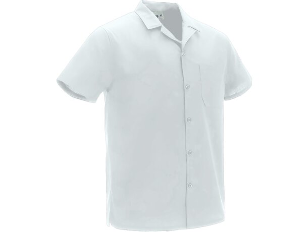 Camisa manga corta Whell popelín laboral detalle 1