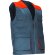 Chaleco trabajo ligero Thunder bicolor multibolsillos Gris cemento/naranja fiesta