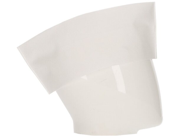Gorro desechable Knife tipo barco en polipropileno TNT blanco detalle 5