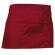 delantal corto con amplio bolsillo central Valento personalizado rojo
