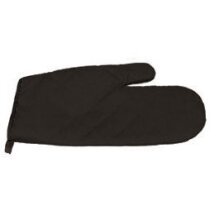 Manopla de cocina con ribete Valento personalizada negra Manopla de cocina con ribete Valento personalizada negra
