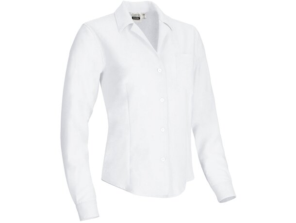 Camisa manga larga mujer Venezia de poliéster con bolsillo detalle 5