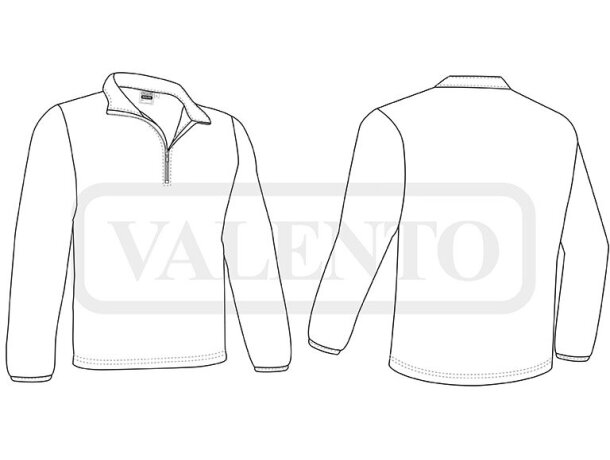 Sudadera Antilope cuello alto con cremallera en poliéster detalle 1
