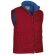 Chaleco de poliester de cuello alto con bolsillos oblicuos Valento personalizado rojo