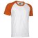 Camiseta manga corta contrastada de Valento 160 gr Valento blanca