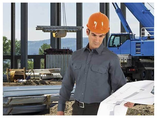 Camisa de hombre de trabajo manga larga Valento