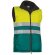 Chaleco de seguridad acolchado bicolor Valento personalizado verde
