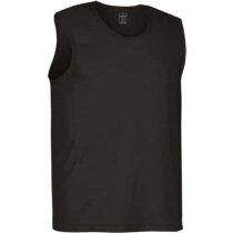 Camiseta Sin mangas Adulto Valento negra