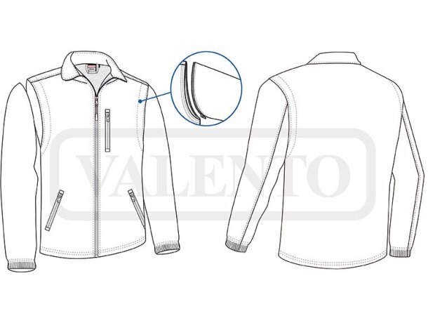 Chaqueta softshell mangas desmontables Halifax detalle 1