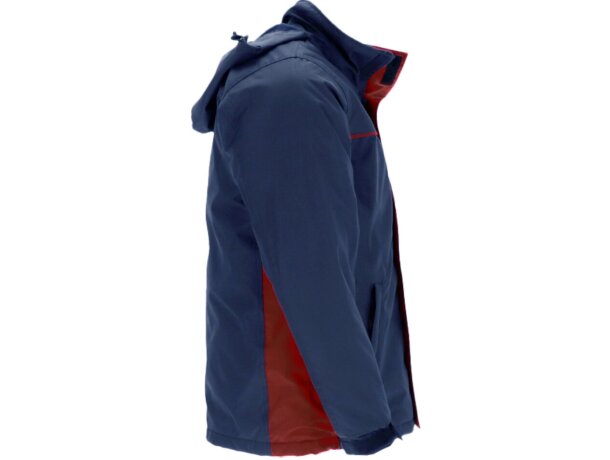 Parka Thunder impermeable bicolor con capucha y acolchado rombos detalle 5