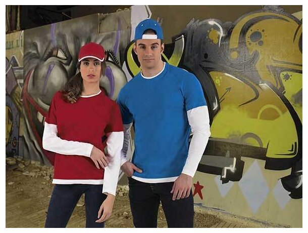 Camiseta doble manga larga denver de Valento 160 gr Valento