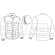 Chaqueta desmontable alta visibilidad Preston azul marino detalle 1