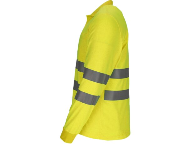 Polo alta visibilidad manga larga Buckland con bandas reflectantes detalle 3