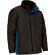 Parka Thunder impermeable bicolor con capucha y acolchado rombos Negro/azul royal