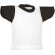 Camisetas niños de poliéster 140 g/m2 Minicamiseta Blanco/naranja fiesta