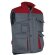 Chaleco multibolsillo bicolor con forro interior Valento personalizado gris