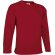 Sudadera poliéster 300 g/m2 Open Rojo loto