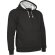 Sudadera de felpa Valento personalizada negra