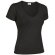 camiseta roxy de roly de mujer valento personalizada negra negro