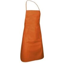 delantal de adulto en non woben Valento personalizado naranja delantal de adulto en non woben Valento personalizado naranja
