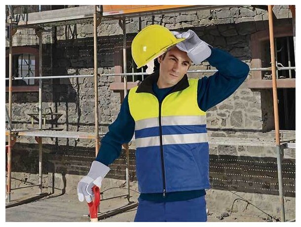 Chaleco de seguridad acolchado bicolor Valento original
