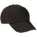 Gorras bicolor de 100% algodón 180 g/m2 Promotion Negro