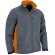 Chaqueta softshell Thunder con tres capas y bolsillos Gris cemento/naranja fiesta