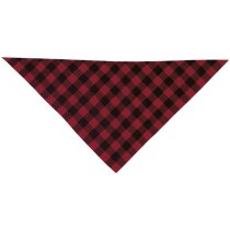 Pañuelo triangular Cachirulo Valento. rojo-negro