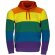 Sudadera Rainbow Valento con capucha y diseño arcoíris detalle 2