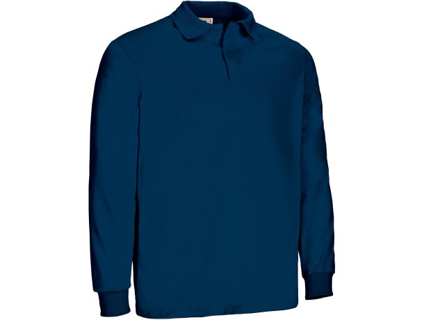 Polo técnico manga larga Buin de poliéster con efecto térmico detalle 1
