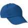 Gorras bicolor de 100% algodón 180 g/m2 Promotion Azul royal