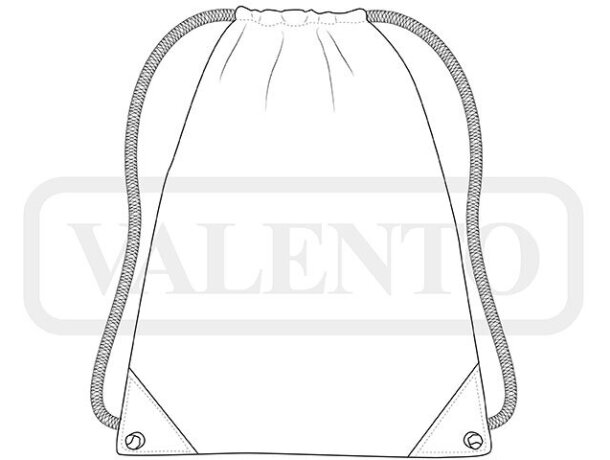 Mochila saco esquinas reforzadas poliéster 100 g/m2 detalle 1