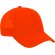 Gorra Memphis con rejilla transpirable y ajuste regulable Naranja flúor