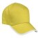 Gorra básica ribete blanco Valento amarilla barata